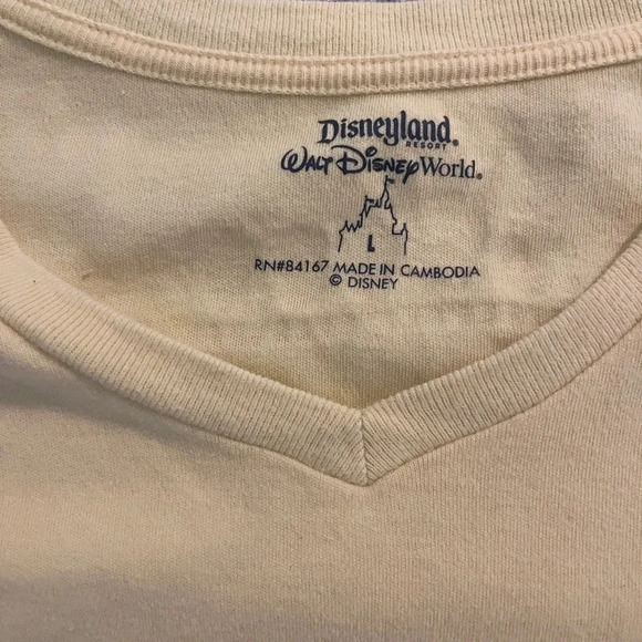 Disney‎ Resort Sparkle Celebrate Everyday Tee Yellow Shirt Size L - Picture 4 of 4